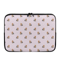 Cute Yorkshire Terrier Pattern Print Laptop Sleeve