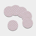 Cute Yorkshire Terrier Pattern Print Leather Coaster Set