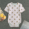 Cute Yorkshire Terrier Pattern Print Men's Bodysuit