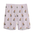 Cute Yorkshire Terrier Pattern Print Men's Athletic Shorts