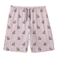 Cute Yorkshire Terrier Pattern Print Men's Swim Trunks