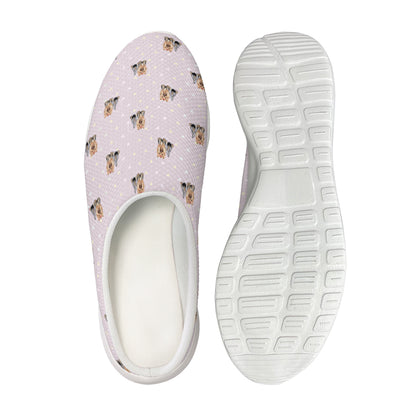 Cute Yorkshire Terrier Pattern Print Mesh Casual Shoes