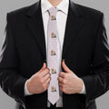 Cute Yorkshire Terrier Pattern Print Necktie