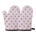 Cute Yorkshire Terrier Pattern Print Oven Mitts