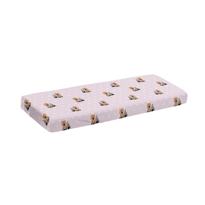 Cute Yorkshire Terrier Pattern Print Piano Keyboard Cover