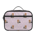 Cute Yorkshire Terrier Pattern Print Portable Lunch Bag