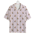 Cute Yorkshire Terrier Pattern Print Rayon Hawaiian Shirt