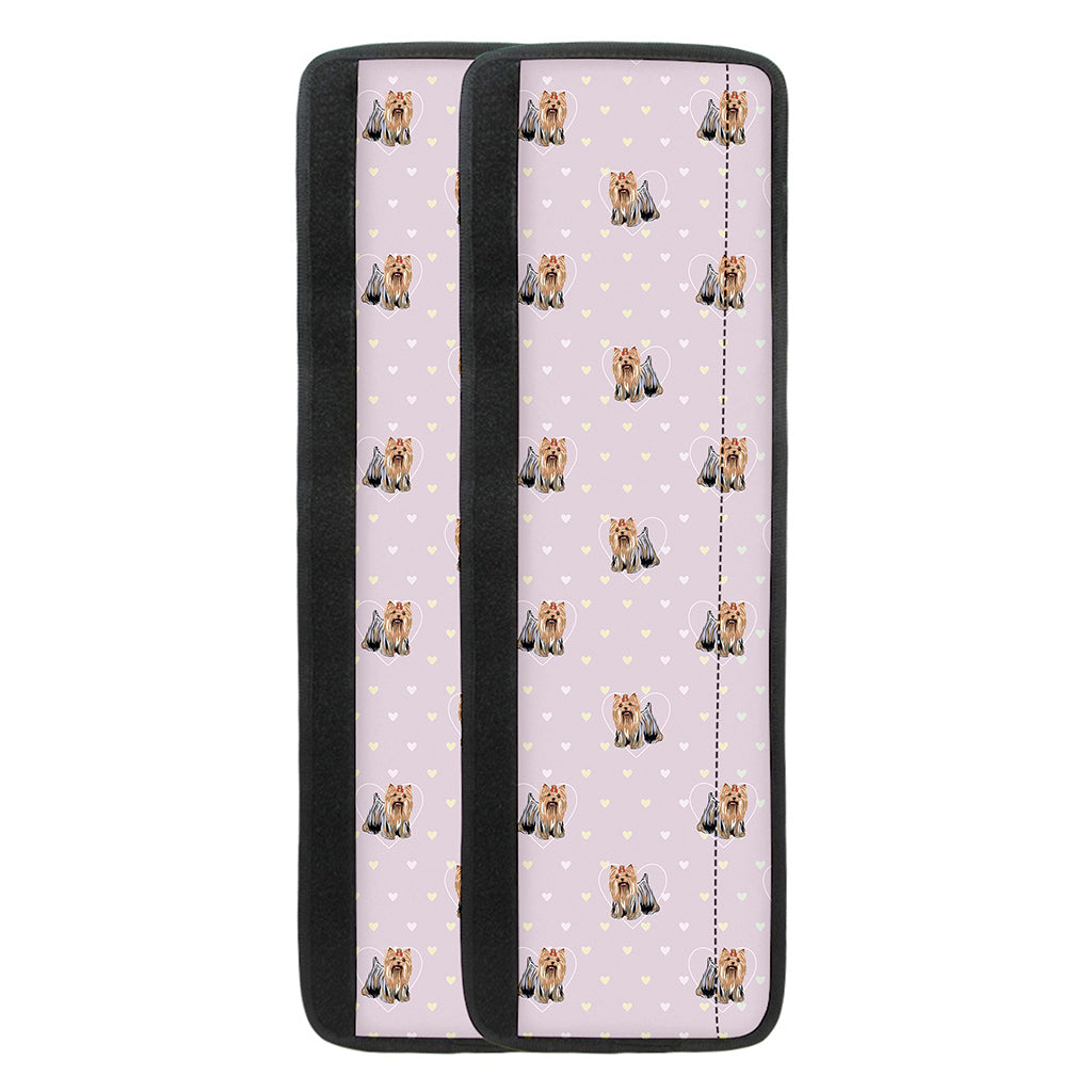 Cute Yorkshire Terrier Pattern Print Refrigerator Handle Covers