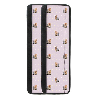 Cute Yorkshire Terrier Pattern Print Refrigerator Handle Covers
