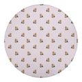 Cute Yorkshire Terrier Pattern Print Round Blanket