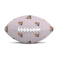 Cute Yorkshire Terrier Pattern Print Rugby Ball