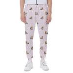 Cute Yorkshire Terrier Pattern Print Scuba Joggers