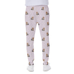 Cute Yorkshire Terrier Pattern Print Scuba Joggers