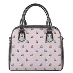 Cute Yorkshire Terrier Pattern Print Shoulder Handbag