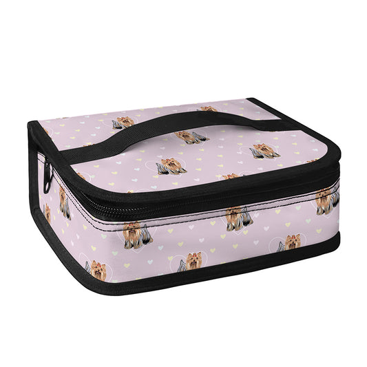 Cute Yorkshire Terrier Pattern Print Small Lunch Bag