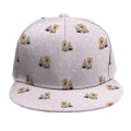 Cute Yorkshire Terrier Pattern Print Snapback Cap