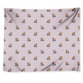 Cute Yorkshire Terrier Pattern Print Tapestry