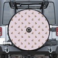 Cute Yorkshire Terrier Pattern Print Tire Cover With Camera Hole