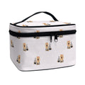 Cute Yorkshire Terrier Pattern Print Travel Makeup Bag