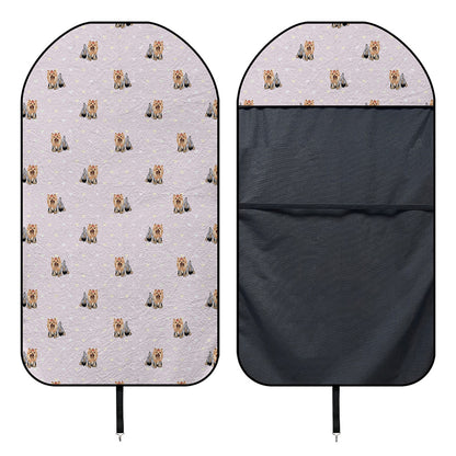 Cute Yorkshire Terrier Pattern Print Waterproof Car Seat Cover