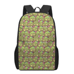 Cute Zombie Pattern Print 17 Inch Backpack