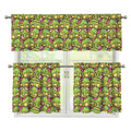 Cute Zombie Pattern Print 3 Piece Kitchen Curtains