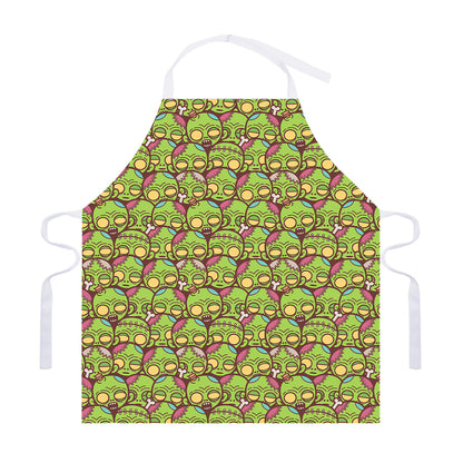 Cute Zombie Pattern Print Adjustable Apron