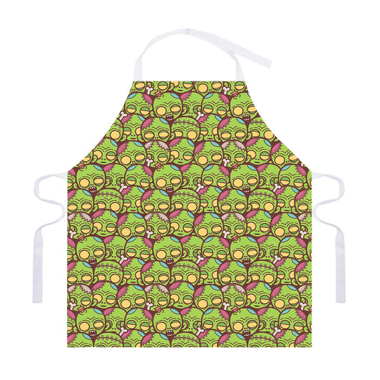 Cute Zombie Pattern Print Adjustable Apron