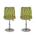 Cute Zombie Pattern Print Bar Stool Covers