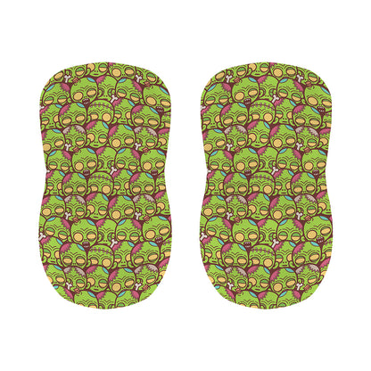 Cute Zombie Pattern Print Bar Stool Covers