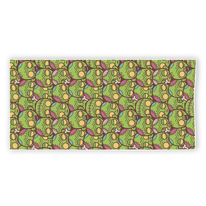 Cute Zombie Pattern Print Beach Towel
