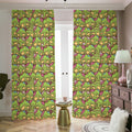 Cute Zombie Pattern Print Dimout Pencil Pleat Curtains