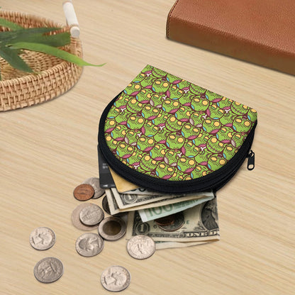 Cute Zombie Pattern Print Coin Purse