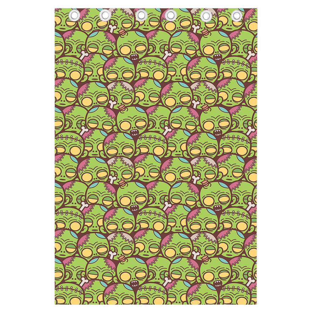Cute Zombie Pattern Print Curtain