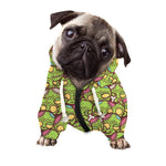 Cute Zombie Pattern Print Dog Zip Up Hoodie
