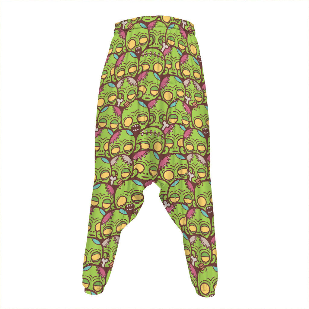 Cute Zombie Pattern Print Hammer Pants