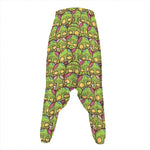 Cute Zombie Pattern Print Hammer Pants