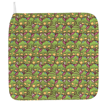 Cute Zombie Pattern Print Hand Towel