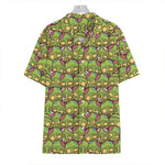 Cute Zombie Pattern Print Hawaiian Shirt