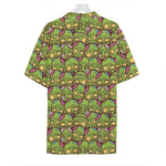 Cute Zombie Pattern Print Hawaiian Shirt