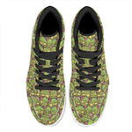 Cute Zombie Pattern Print High Top Leather Sneakers