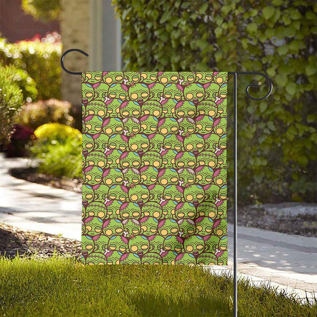 Cute Zombie Pattern Print House Flag
