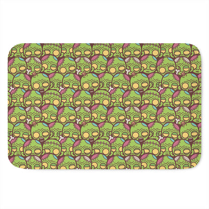 Cute Zombie Pattern Print Indoor Door Mat