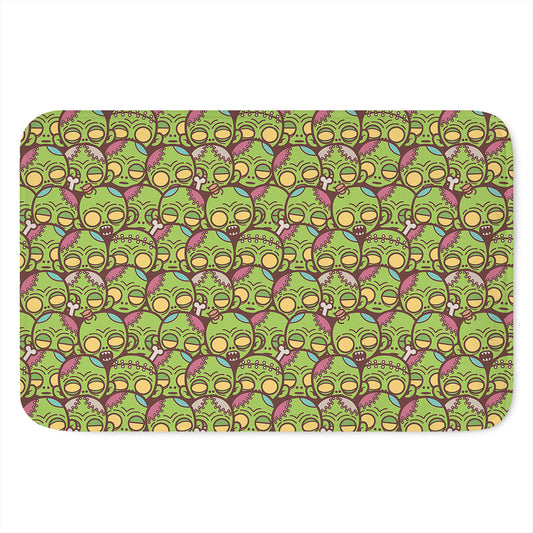 Cute Zombie Pattern Print Indoor Door Mat
