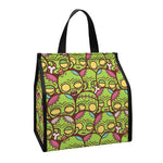 Cute Zombie Pattern Print Insulated Lunch Tote