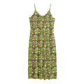 Cute Zombie Pattern Print Jersey Midi Cami Dress