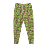 Cute Zombie Pattern Print Jogger Pants