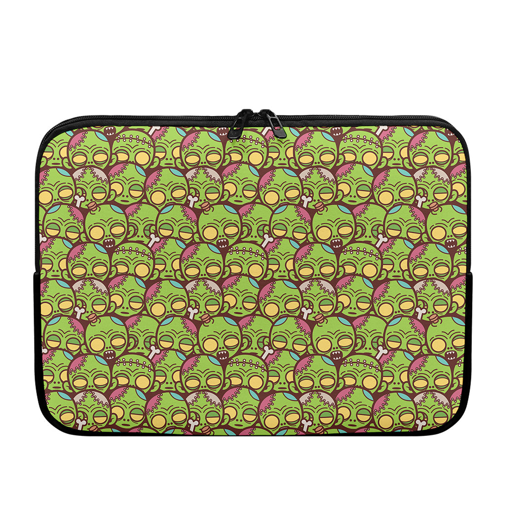 Cute Zombie Pattern Print Laptop Sleeve