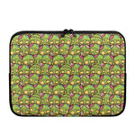 Cute Zombie Pattern Print Laptop Sleeve
