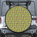 Cute Zombie Pattern Print Leather Spare Tire Cover